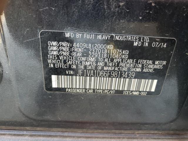 Photo 10 from auction – 2015 SUBARU WRX PREMIU with VIN JF1VA1D66F9813439
