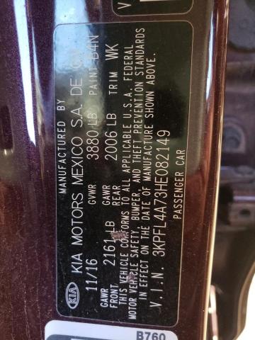 Photo 10 from auction – 2017 KIA FORTE LX with VIN 3KPFL4A73HE082149