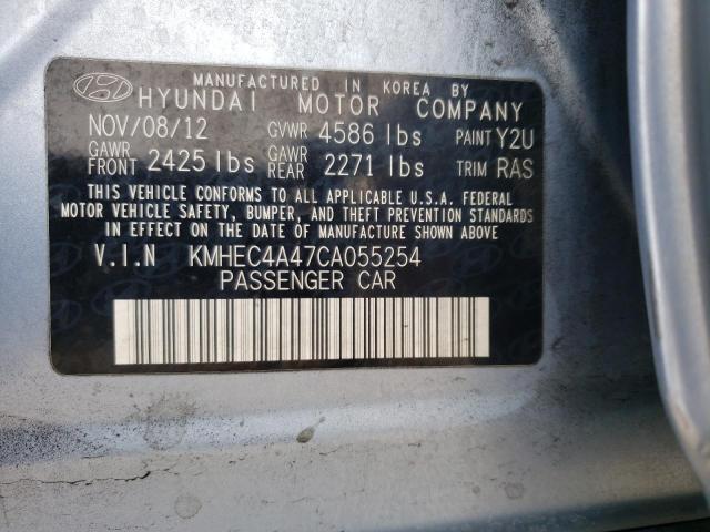 Photo 10 from auction – 2012 HYUNDAI SONATA HYB with VIN KMHEC4A47CA055254