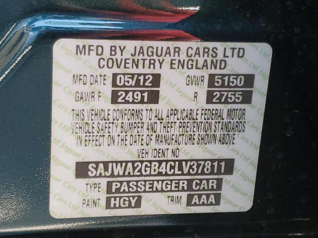 Photo 10 from auction – 2012 JAGUAR XJL with VIN SAJWA2GB4CLV37811