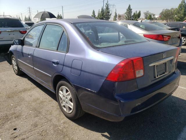 Photo 3 from auction – 2003 HONDA CIVIC LX with VIN 2HGES16563H609961