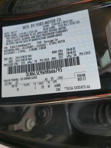 Photo 10 from auction – 2017 LINCOLN MKZ SELECT with VIN 3LN6L5C96HR666795