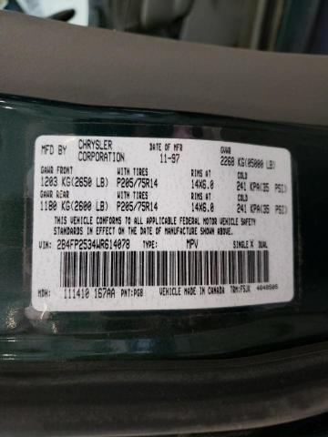 Photo 10 from auction – 1998 DODGE CARAVAN with VIN 2B4FP2534WR614078