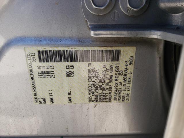 Photo 10 from auction – 2013 NISSAN MAXIMA S with VIN 1N4AA5AP2DC805681