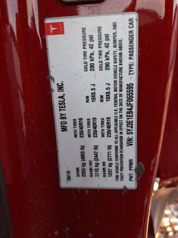 Photo 10 from auction – 2018 TESLA MODEL 3 with VIN 5YJ3E1EB4JF065595