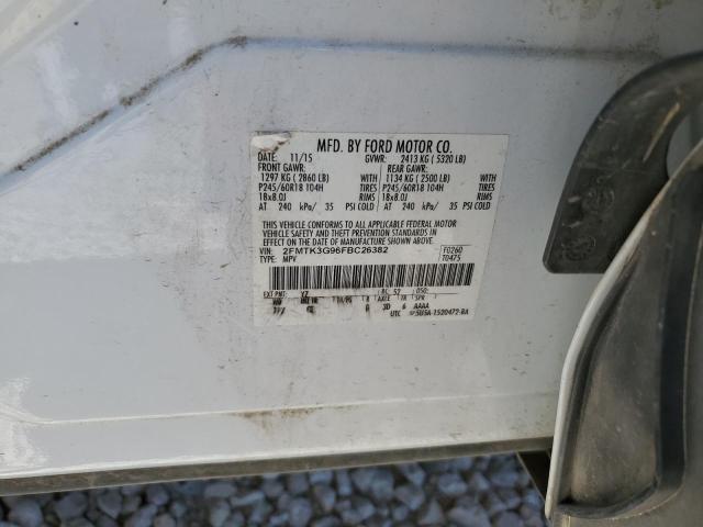 Photo 10 from auction – 2015 FORD EDGE SE with VIN 2FMTK3G96FBC26382