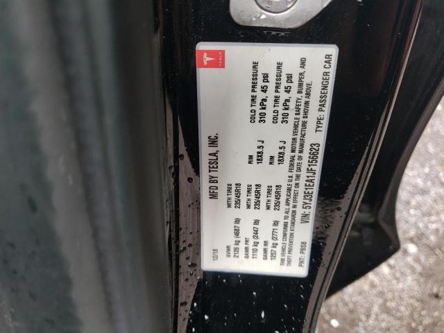 Photo 10 from auction – 2018 TESLA MODEL 3 with VIN 5YJ3E1EA1JF156623