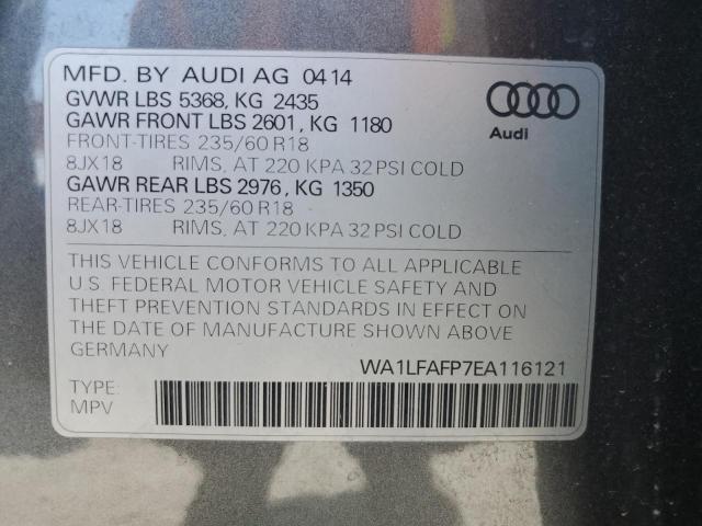 Photo 10 from auction – 2014 AUDI Q5 PREMIUM with VIN WA1LFAFP7EA116121