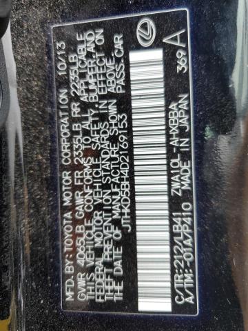 Photo 10 from auction – 2013 LEXUS CT 200 with VIN JTHKD5BH4D2169153