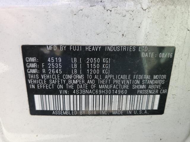 Photo 10 from auction – 2017 SUBARU LEGACY 2.5 with VIN 4S3BNAC69H3014960