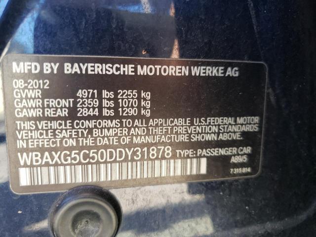 Photo 10 from auction – 2013 BMW 528 I with VIN WBAXG5C50DDY31878