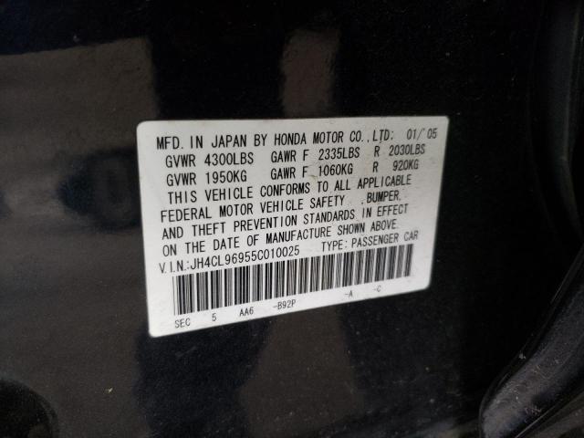 Photo 10 from auction – 2005 ACURA TSX with VIN JH4CL96955C010025