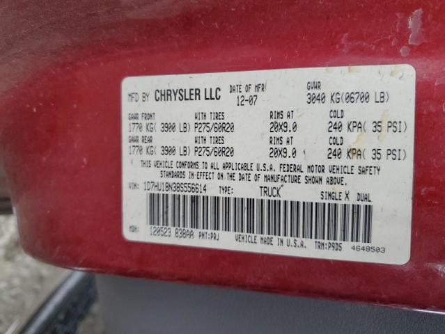 Photo 10 from auction – 2008 DODGE RAM 1500 S with VIN 1D7HU18N38S556614