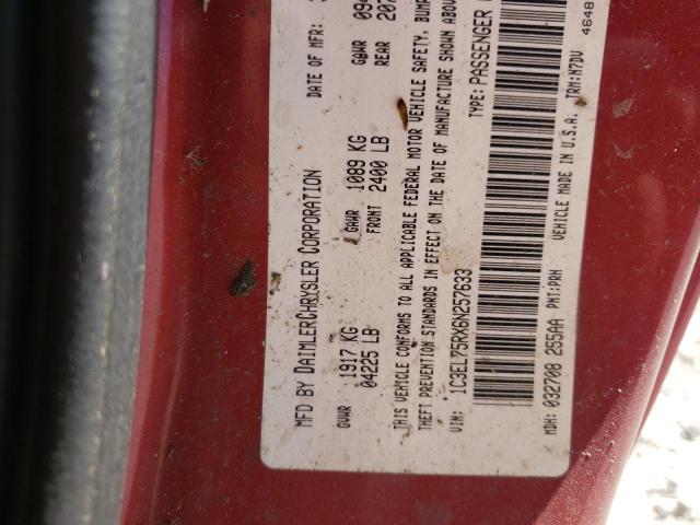 Photo 10 from auction – 2006 CHRYSLER SEBRING with VIN 1C3EL75RX6N257633