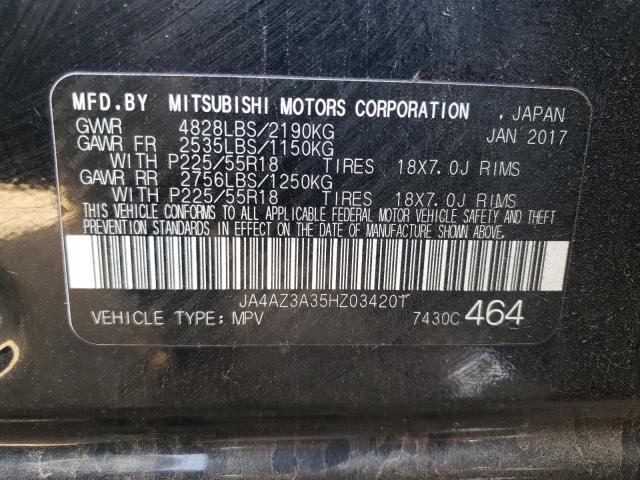 Photo 10 from auction – 2017 MITSUBISHI OUTLANDER with VIN JA4AZ3A35HZ034201