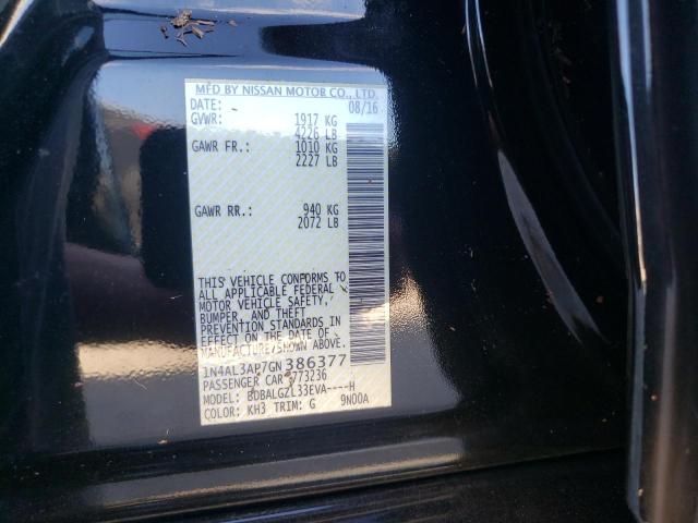 Photo 10 from auction – 2016 NISSAN ALTIMA 2.5 with VIN 1N4AL3AP7GN386377