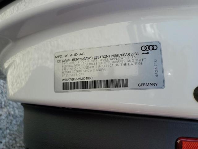 Photo 10 from auction – 2021 AUDI A5 with VIN WAUYAGF55MN001890