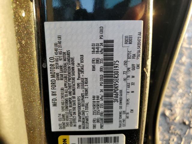 Photo 10 from auction – 2014 FORD FUSION TIT with VIN 3FA6P0K95ER301975