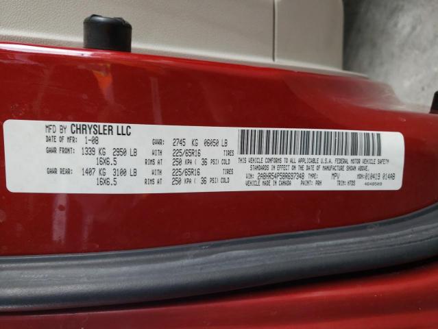Photo 10 from auction – 2008 CHRYSLER TOWN & COU with VIN 2A8HR54P58R697348