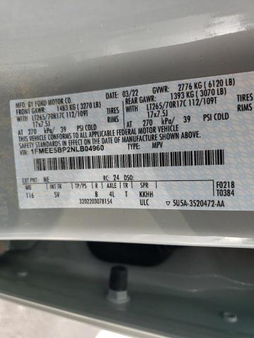 Photo 10 from auction – 2022 FORD BRONCO BAS with VIN 1FMEE5BP2NLB04960