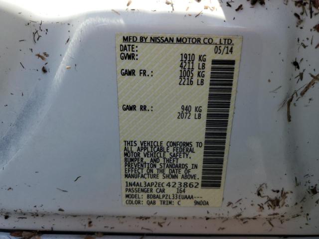 Photo 10 from auction – 2014 NISSAN ALTIMA 2.5 with VIN 1N4AL3AP2EC423862