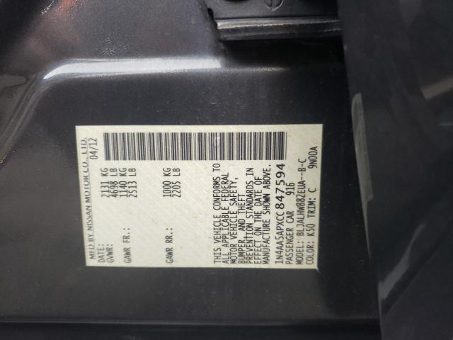 صورة رقم 10 من المزاد - 2012 NISSAN MAXIMA S مع VIN 1N4AA5APXCC847594