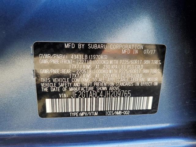 Photo 10 from auction – 2018 SUBARU CROSSTREK with VIN JF2GTABC4JH209765
