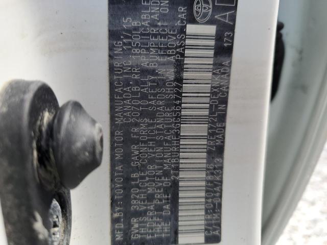 Photo 10 from auction – 2016 TOYOTA COROLLA L with VIN 2T1BURHE3GC564727