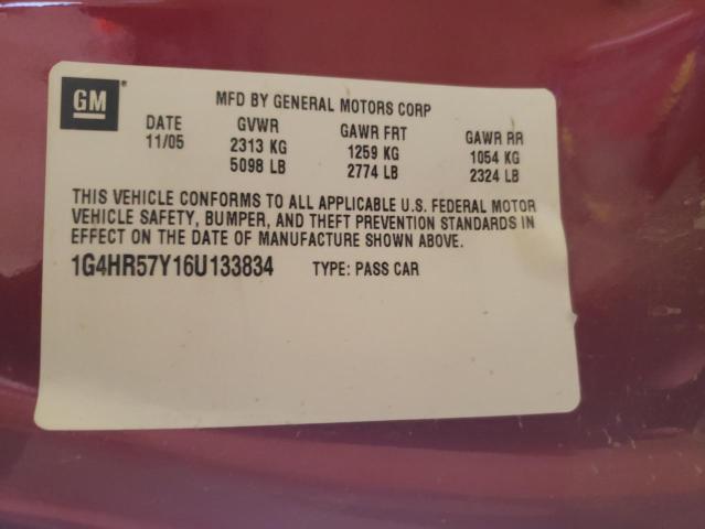 Photo 10 from auction – 2006 BUICK LUCERNE CX with VIN 1G4HR57Y16U133834