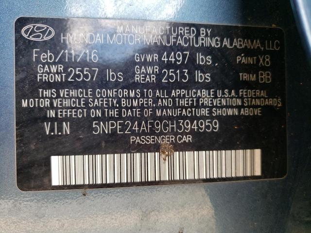 Photo 10 from auction – 2016 HYUNDAI SONATA SE with VIN 5NPE24AF9GH394959