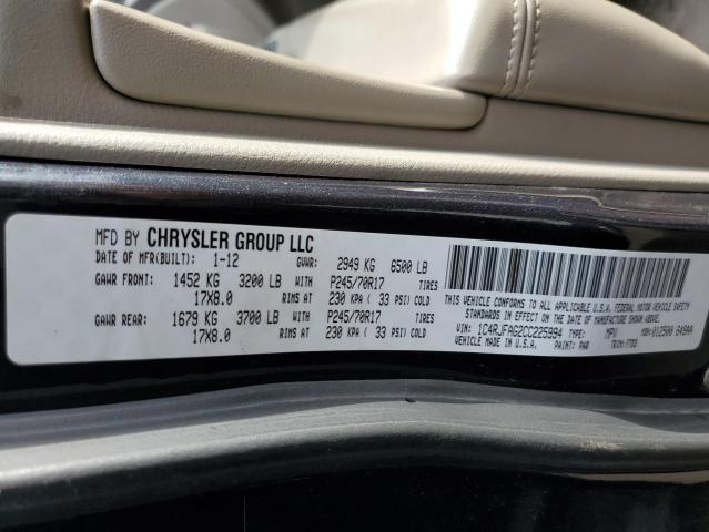 Photo 10 from auction – 2012 JEEP GRAND CHER with VIN 1C4RJFAG2CC225994