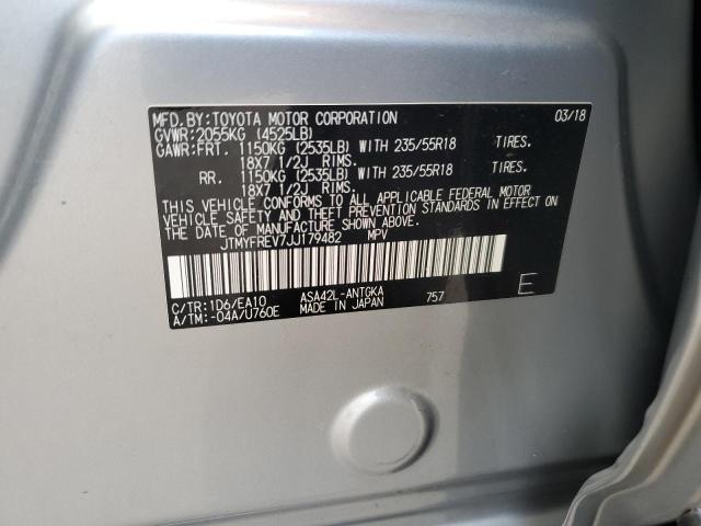Photo 10 from auction – 2018 TOYOTA RAV4 LIMIT with VIN JTMYFREV7JJ179482