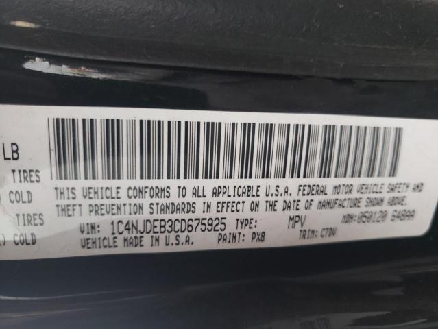 Photo 10 from auction – 2012 JEEP COMPASS LA with VIN 1C4NJDEB3CD675925