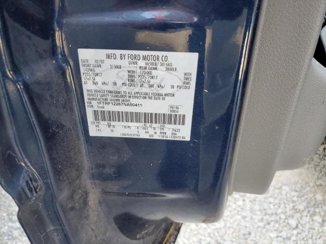 Photo 10 from auction – 2007 FORD F150 with VIN 1FTRF12267NA50411