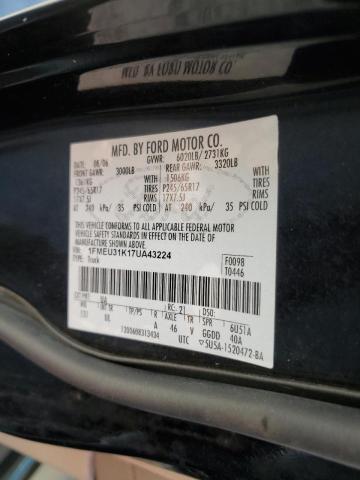 Photo 10 from auction – 2007 FORD EXPLORER S with VIN 1FMEU31K17UA43224