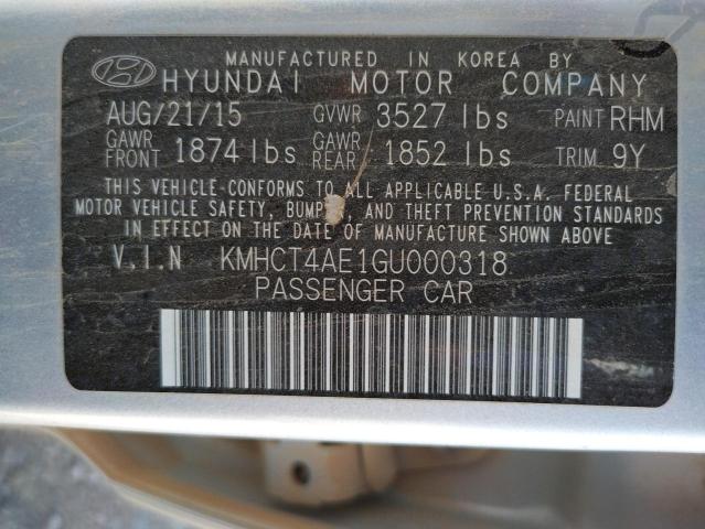 Photo 10 from auction – 2016 HYUNDAI ACCENT SE with VIN KMHCT4AE1GU000318