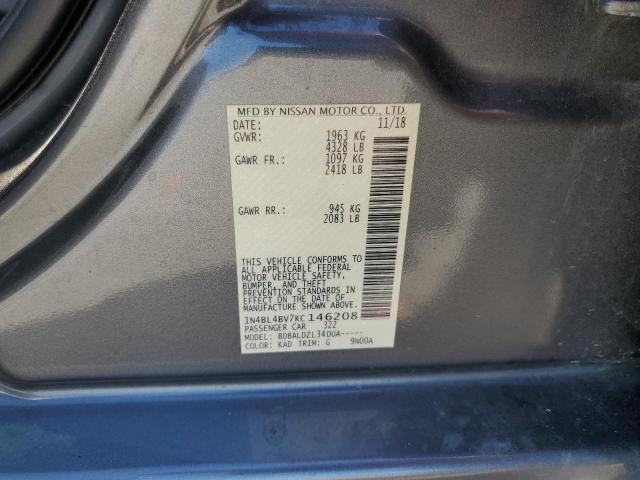 Photo 10 from auction – 2019 NISSAN ALTIMA S with VIN 1N4BL4BV7KC146208