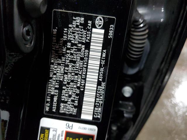 Photo 10 from auction – 2015 TOYOTA CAMRY LE with VIN 4T4BF1FK0FR450109