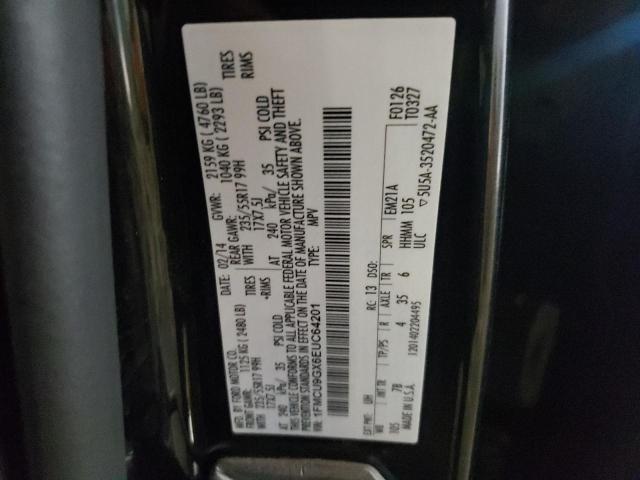 Photo 10 from auction – 2014 FORD ESCAPE SE with VIN 1FMCU9GX6EUC64201