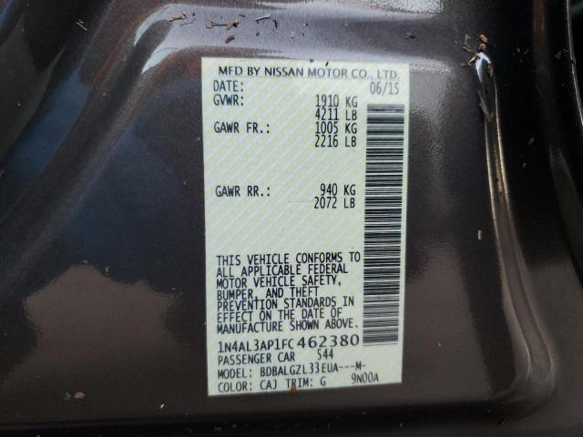 Photo 10 from auction – 2015 NISSAN ALTIMA 2.5 with VIN 1N4AL3AP1FC462380