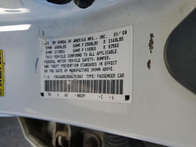 Photo 10 from auction – 2009 ACURA TL with VIN 19UUA86289A021841
