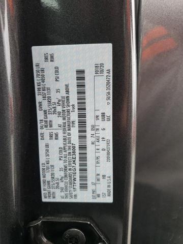 Photo 10 from auction – 2018 FORD F150 SUPER with VIN 1FTFW1EG7JKE38007