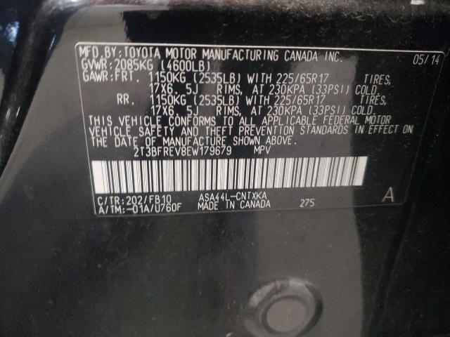 Photo 10 from auction – 2014 TOYOTA RAV4 LE with VIN 2T3BFREV8EW179679