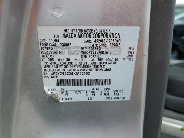 Photo 10 from auction – 2005 MAZDA TRIBUTE I with VIN 4F2YZ92Z25KM42153