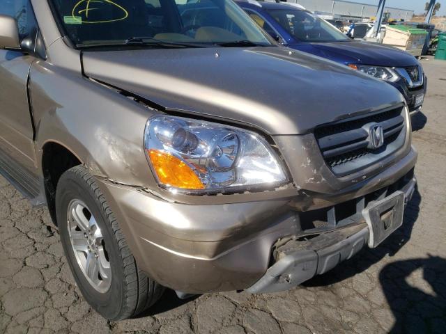 Photo 9 from auction – 2003 HONDA PILOT EXL with VIN 2HKYF18683H552210