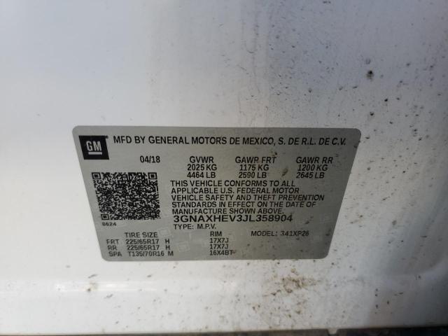 Photo 10 from auction – 2018 CHEVROLET EQUINOX LS with VIN 3GNAXHEV3JL358904