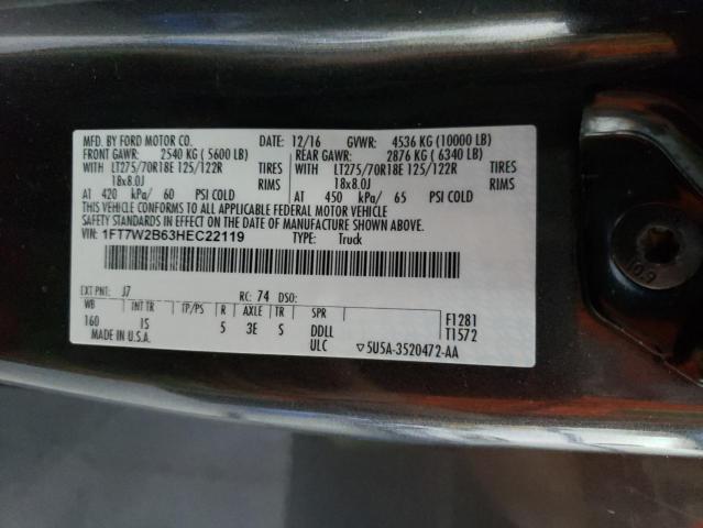 Photo 10 from auction – 2017 FORD F250 SUPER with VIN 1FT7W2B63HEC22119