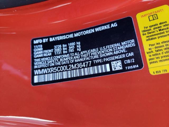 Photo 10 from auction – 2020 MINI COOPER S with VIN WMWXR5C00L2M36477