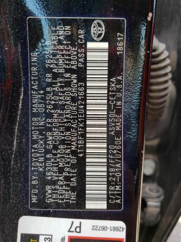 Photo 10 from auction – 2014 TOYOTA CAMRY L with VIN 4T1BF1FK1EU421663