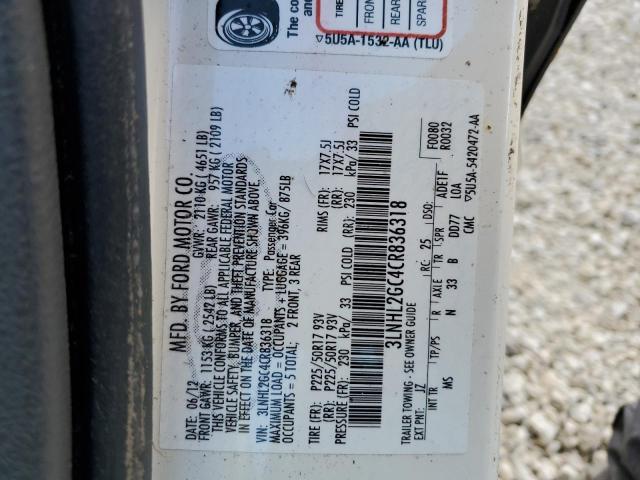 Photo 10 from auction – 2012 LINCOLN MKZ with VIN 3LNHL2GC4CR836318